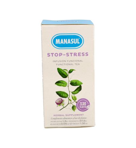 MANASUL Stop Stress 25 filtros - Infusión Relajante | Farmaenvia