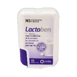 NS Lactoben 50 Comprimidos - Lactasa para intolerancia | Farmaenvia