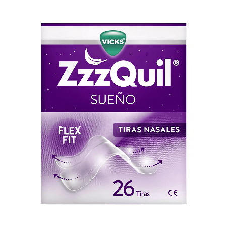 Vicks ZzzQuil Sueño 26 Tiras Nasales | Farmaenvia
