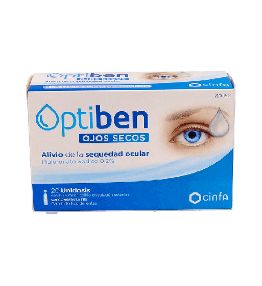 Optiben Ojos Secos 20 Ampollas Monodosis | Farmaenvia
