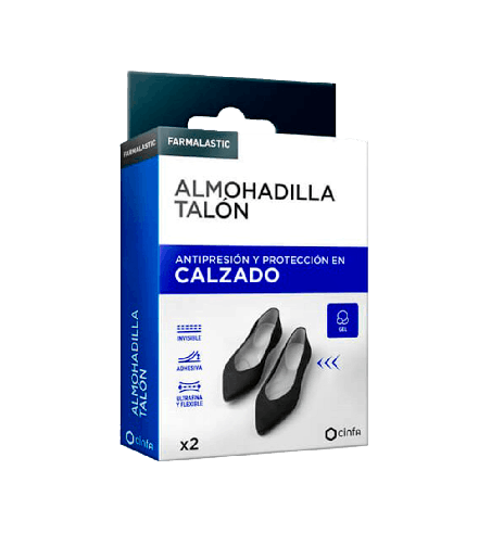 Farmalastic Almohadilla Talón Gel 2U Talla Única | Farmaenvia