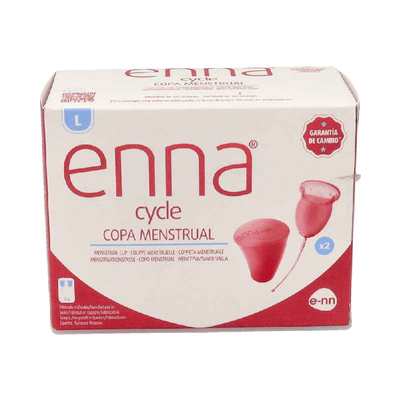 Enna Cycle Copa Menstrual Talla L - 2 Unidades + Esterilizador | Farmaenvia