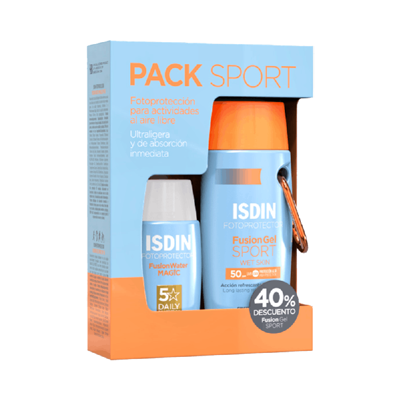 ISDIN Pack Solar Fusion Water + Gel Sport SPF 50+ | Farmaenvia