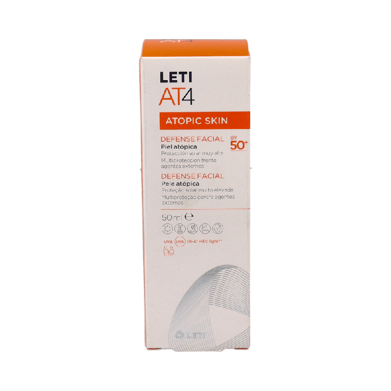 LETIAT4 Defense Facial SPF50+ 50ml | Piel Atópica | Farmaenvia