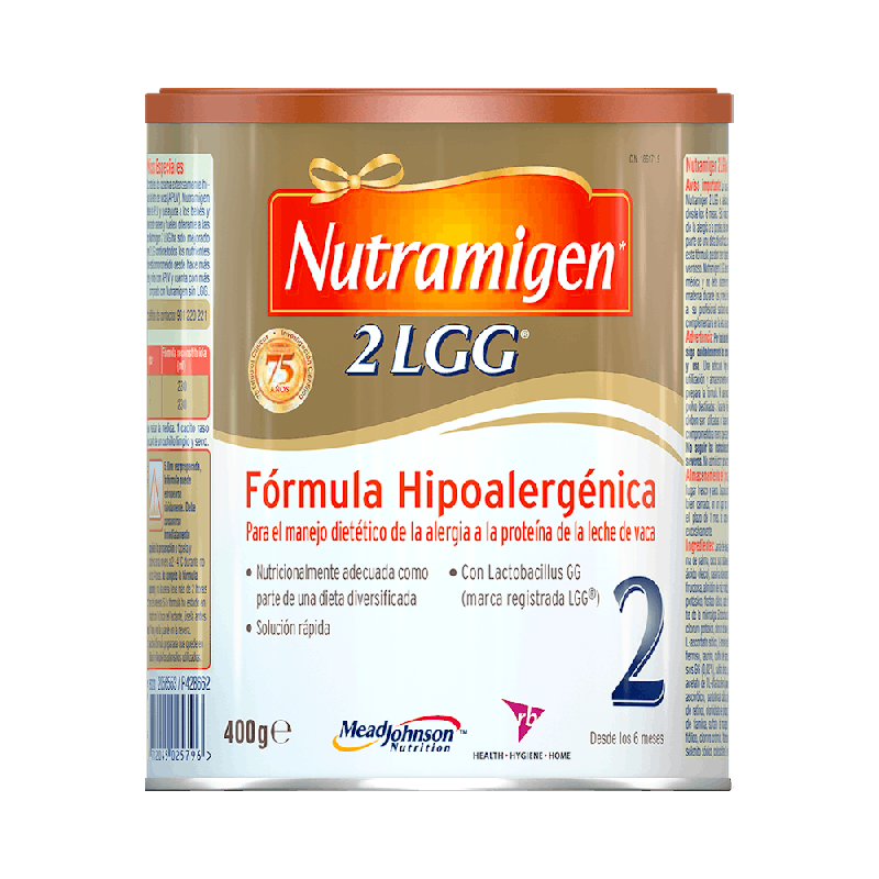 NUTRAMIGEN 2 400g Fórmula Hipoalergénica Bebés APLV | Farmaenvia