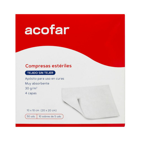 ACOFAR Compresas Estériles Sin Tejer 50U | Farmaenvia