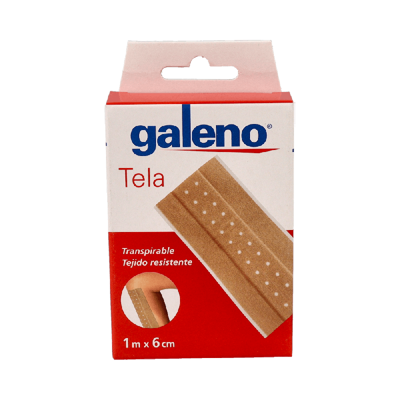 Galeno Tela Apósito Adhesivo Piel 1m x 6cm | Farmaenvia