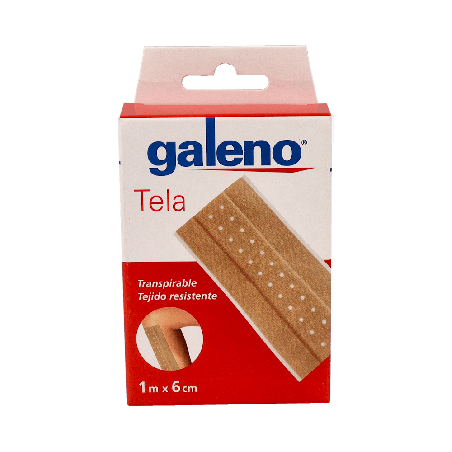 Galeno Tela Apósito Adhesivo Piel 1m x 6cm | Farmaenvia
