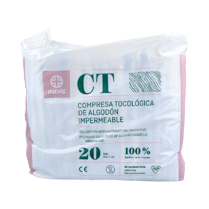 Indas Maternity Algodón 20 Compresas Postparto | Farmaenvia