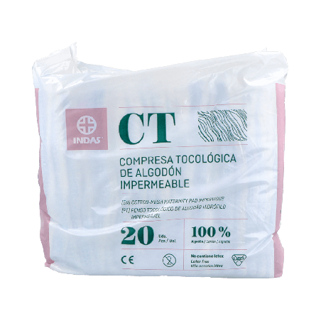 Indas Maternity Algodón 20 Compresas Postparto | Farmaenvia