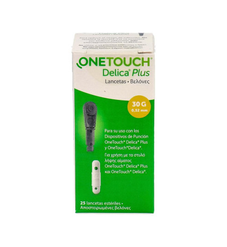 ONETOUCH DELICA PLUS LANCETAS 25 LANCETAS