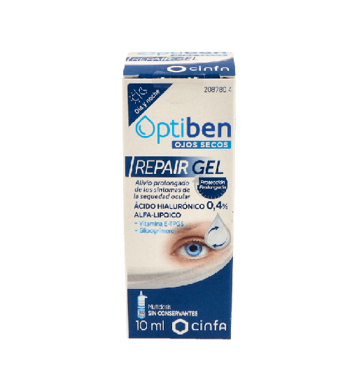 OPTIBEN Repair Gel 10ml - Regeneración Ocular | Farmaenvia