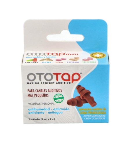 TAPONES OIDOS GOMA OTOTAP MINI 2 UNIDADES