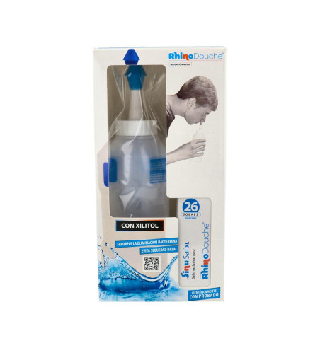 RHINODOUCHE PACK IRRIGADOR NASAL RHINODOUCHE SAL 1 ENVASE 500 ml 26 SOBRES 5 g