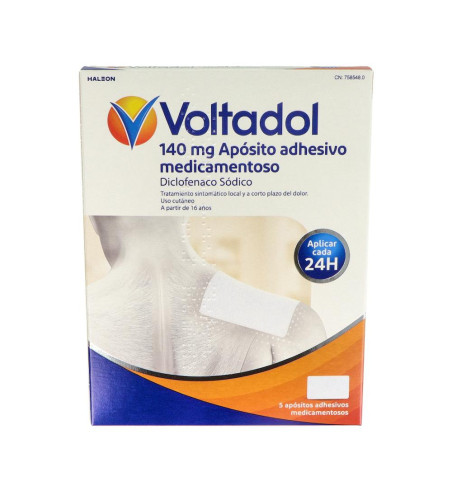 VOLTADOL 140 mg 5 APOSITOS ADHESIVOS MEDICAMENTOSOS