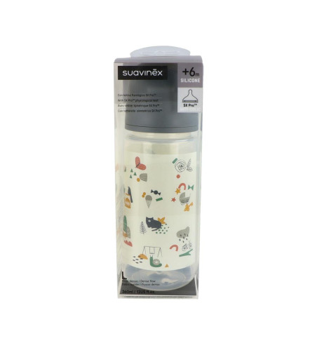 BIBERON TETINA SILICONA FISIOLOGICA SUAVINEX FLUJO L 360 ML