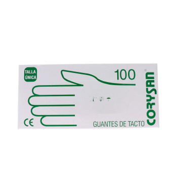 GUANTES TACTO CPE CORYSAN 100 UNIDADES