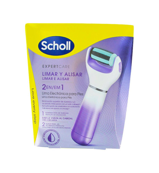 SCHOLL EXPERTCARE LIMA ELECTRONICA PARA PIES 2 EN 1 LIMAR Y ALISAR 1 UNIDAD