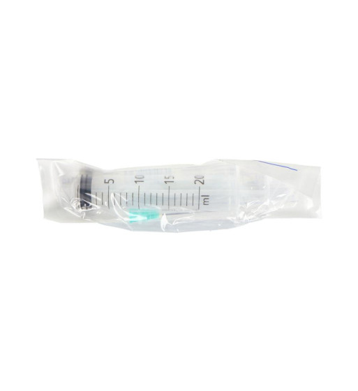 JERINGA DE TRES CUERPOS CON AGUJA ICOPLUS3 20 ml CENTRAL A 0,8 x40 mm G21 100 UNIDADES