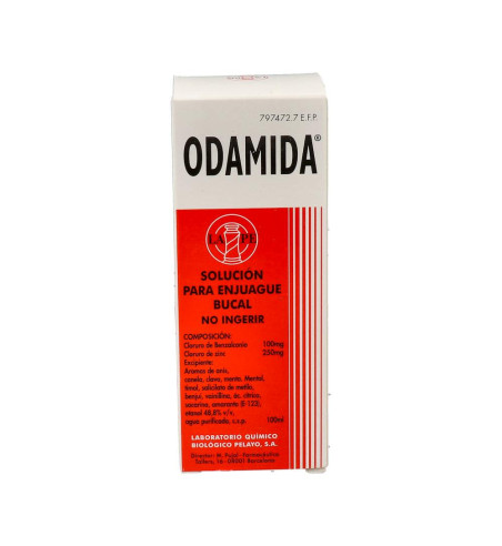 ODAMIDA 1 mg/ml 2,5 mg/ml SOLUCION BUCAL 1 FRASCO 135 ml