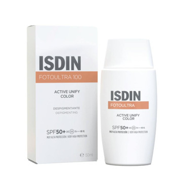 ISDIN FOTOULTRA 100 ACTIVE UNIFY 1 ENVASE 50 ml COLOR