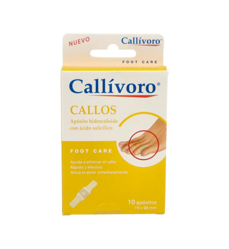 CALLIVORO CALLOS APOSITO HIDROCOLOIDE 10 UNIDADES 68 mm x 19 mm