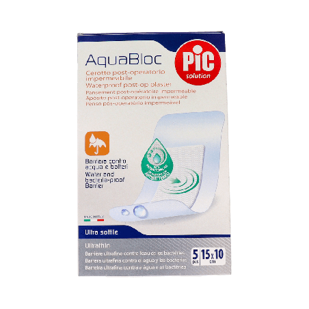 Apósito PIC Aquabloc Post-Op Antibacteriano 15x10 cm | Farmaenvia