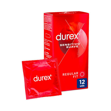 DUREX SENSITIVO SUAVE PRESERVATIVOS 12 UNIDADES