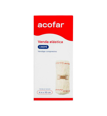 VENDA ELASTICA CREPE ACOFAR 1 UNIDAD 10 m x 10 cm