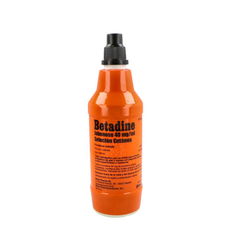 BETADINE JABONOSO 40 mg/ml SOLUCION CUTANEA 1 FRASCO 500 ml