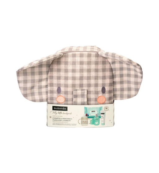 SUAVINEX BABY MY LITTLE BACKPACK ELEFANTE 1 ENVASE CREMA DEL PAÑAL 300 ml 1 ENVASE BABY COLOGNE 100 ml BIBERON CON ASAS 6 MESES