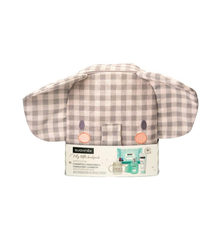 SUAVINEX BABY MY LITTLE BACKPACK ELEFANTE 1 ENVASE CREMA DEL PAÑAL 300 ml 1 ENVASE BABY COLOGNE 100 ml BIBERON CON ASAS 6 MESES