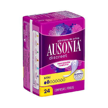 Ausonia Discreet Mini 20 Ud. | Compresas Incontinencia | Farmaenvia