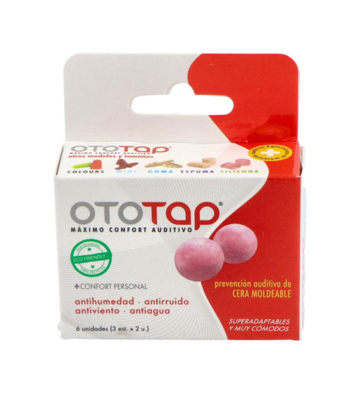TAPONES OIDOS CERA OTOTAP 6 UNIDADES