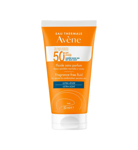 AVENE SPF 50 FLUIDO MUY ALTA PROTECCION SIN PERFUME 1 ENVASE 50 ml