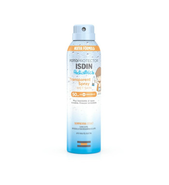 ISDIN FOTOPROTECTOR PEDIATRICS TRANSPARENT SPRAY WET SKIN SPF 50 1 ENVASE 250 ml