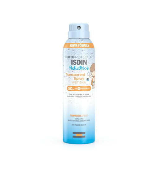 ISDIN FOTOPROTECTOR PEDIATRICS TRANSPARENT SPRAY WET SKIN SPF 50 1 ENVASE 250 ml