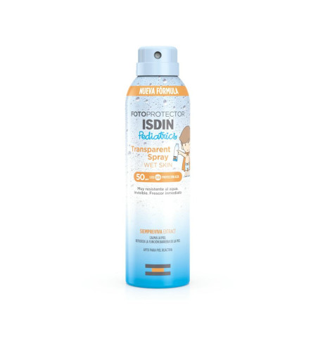 ISDIN FOTOPROTECTOR PEDIATRICS TRANSPARENT SPRAY WET SKIN SPF 50 1 ENVASE 250 ml