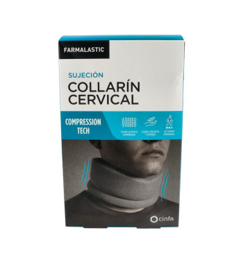 COLLARIN CERVICAL FARMALASTIC COMPRESSION TECH 1 UNIDAD ADULTO TALLA UNICA