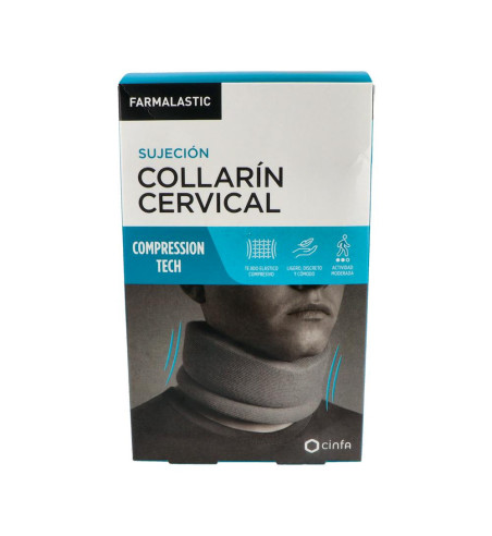 COLLARIN CERVICAL FARMALASTIC COMPRESSION TECH 1 UNIDAD ADULTO TALLA UNICA