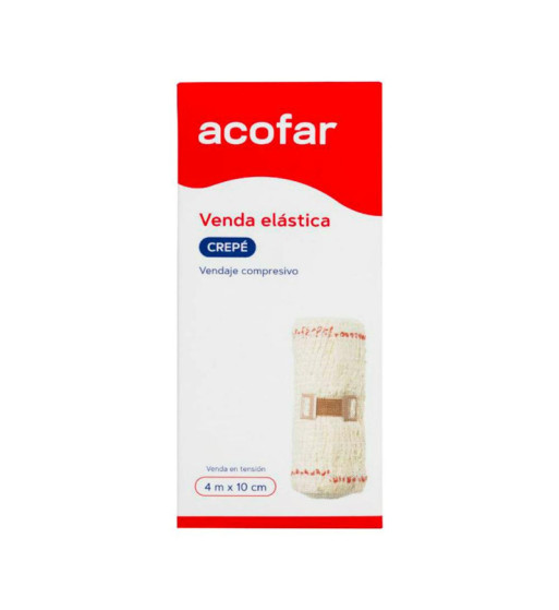 Acofar Venda Crepé Elástica 4m x 7cm | Farmaenvia