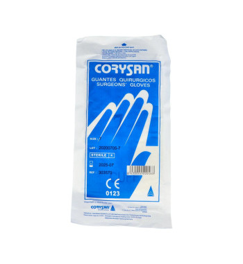 GUANTES DE LATEX CORYSAN CIRUGIA ESTERIL 2 UNIDADES TALLA 7