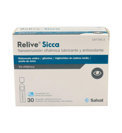 RELIVE SICCA 30 AMPOLLAS MONODOSIS 0,4 ml