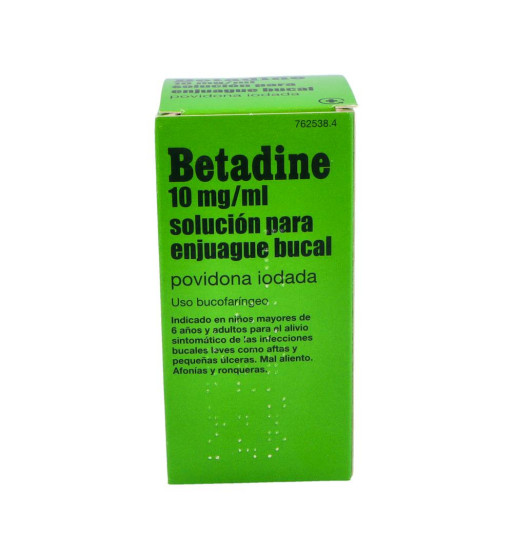 BETADINE BUCAL 10 mg/ml SOLUCION BUCAL PARA ENJUAGUE 1 FRASCO 200 ml