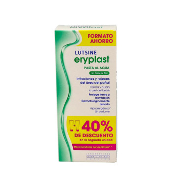 ERYPLAST PASTA AL AGUA 2 ENVASES 75 g