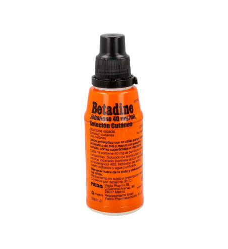 BETADINE JABONOSO 40 mg/ml SOLUCION CUTANEA 1 FRASCO 125 ml