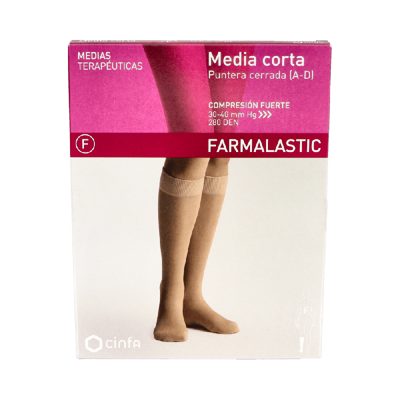Farmalastic Media Corta Compresión Fuerte A-D | Farmaenvia