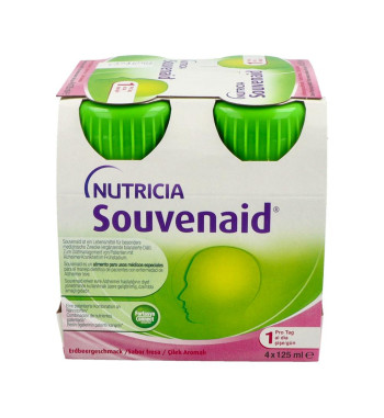 SOUVENAID 4 BOTELLAS 125 ml SABOR FRESA