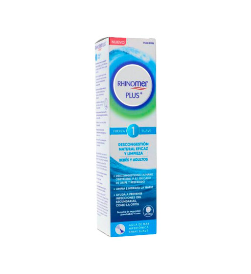 RHINOMER PLUS BEBES Y ADULTOS FUERZA 1 SUAVE 1 SPRAY 125 ml
