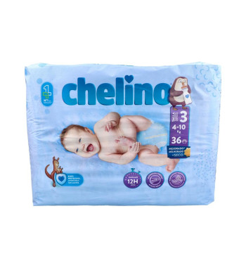 PAÑAL INFANTIL CHELINO TALLA 3 4 - 10 kg 36 PAÑALES